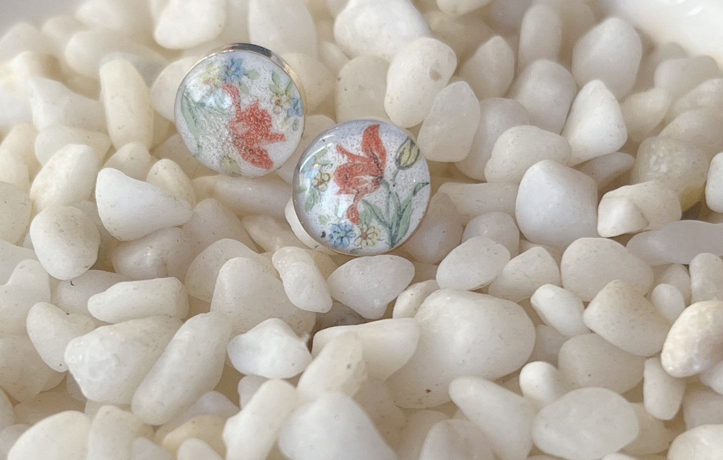 Vintage Floral Studs