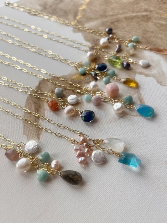 Brilliant Bauble Charm Necklace
